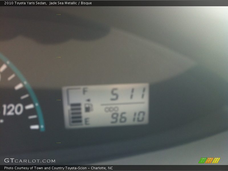 Jade Sea Metallic / Bisque 2010 Toyota Yaris Sedan