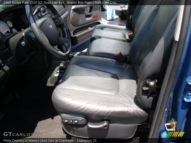 Atlantic Blue Pearl / Dark Slate Gray 2005 Dodge Ram 1500 SLT Quad Cab 4x4
