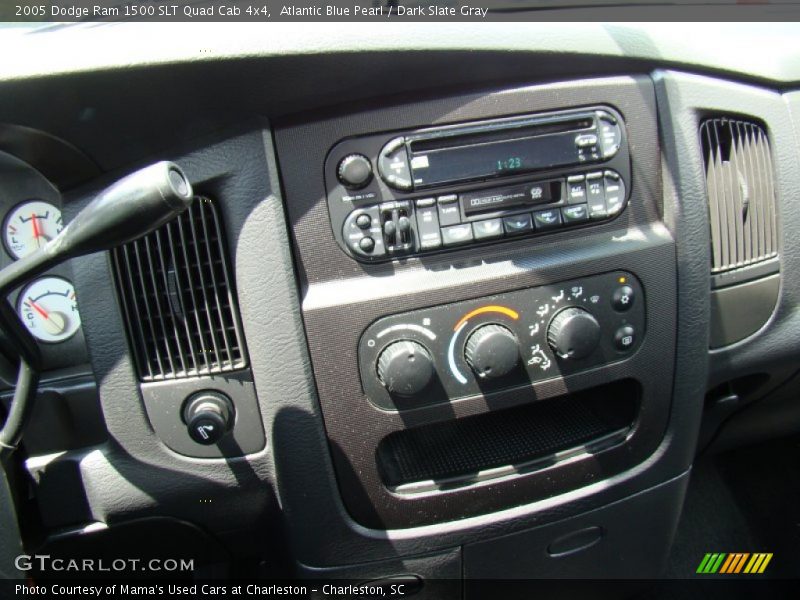 Atlantic Blue Pearl / Dark Slate Gray 2005 Dodge Ram 1500 SLT Quad Cab 4x4