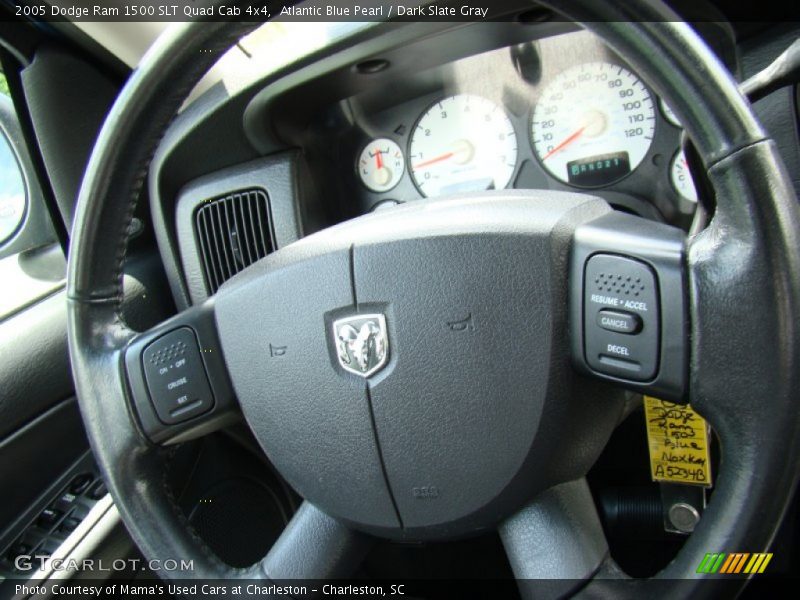 Atlantic Blue Pearl / Dark Slate Gray 2005 Dodge Ram 1500 SLT Quad Cab 4x4