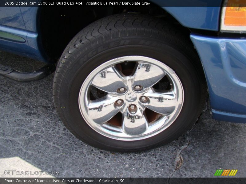 Atlantic Blue Pearl / Dark Slate Gray 2005 Dodge Ram 1500 SLT Quad Cab 4x4