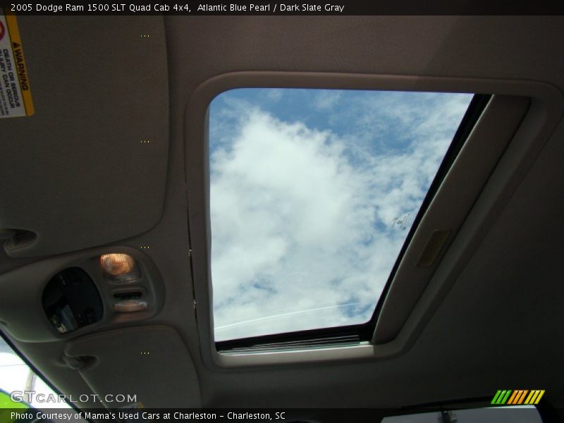 Atlantic Blue Pearl / Dark Slate Gray 2005 Dodge Ram 1500 SLT Quad Cab 4x4