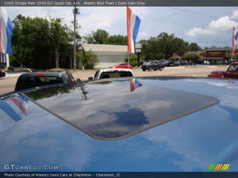 Atlantic Blue Pearl / Dark Slate Gray 2005 Dodge Ram 1500 SLT Quad Cab 4x4