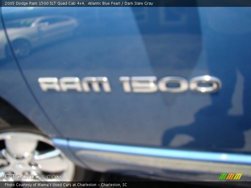 Atlantic Blue Pearl / Dark Slate Gray 2005 Dodge Ram 1500 SLT Quad Cab 4x4