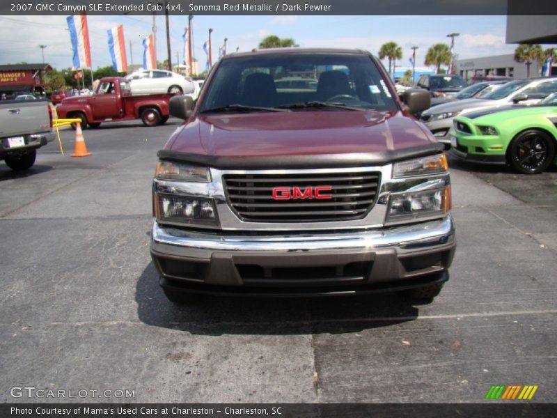 Sonoma Red Metallic / Dark Pewter 2007 GMC Canyon SLE Extended Cab 4x4