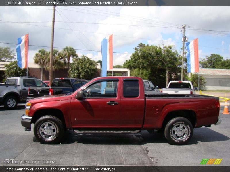  2007 Canyon SLE Extended Cab 4x4 Sonoma Red Metallic