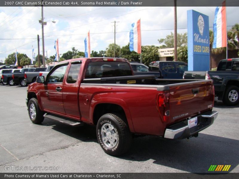 Sonoma Red Metallic / Dark Pewter 2007 GMC Canyon SLE Extended Cab 4x4