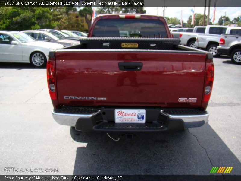 Sonoma Red Metallic / Dark Pewter 2007 GMC Canyon SLE Extended Cab 4x4