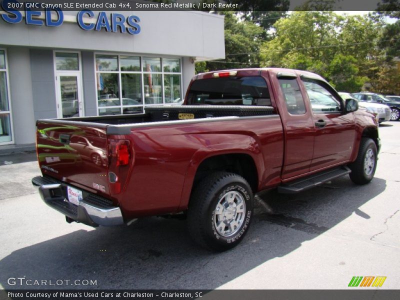 Sonoma Red Metallic / Dark Pewter 2007 GMC Canyon SLE Extended Cab 4x4