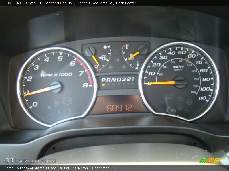  2007 Canyon SLE Extended Cab 4x4 SLE Extended Cab 4x4 Gauges