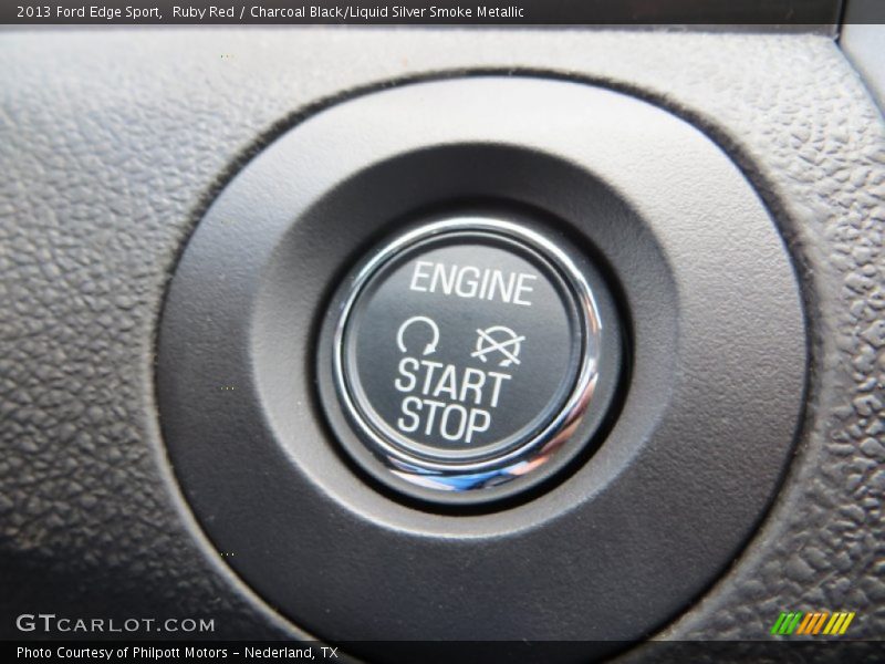 Ruby Red / Charcoal Black/Liquid Silver Smoke Metallic 2013 Ford Edge Sport