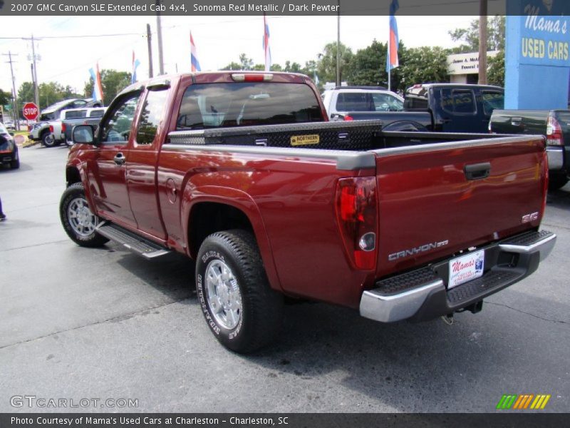 Sonoma Red Metallic / Dark Pewter 2007 GMC Canyon SLE Extended Cab 4x4
