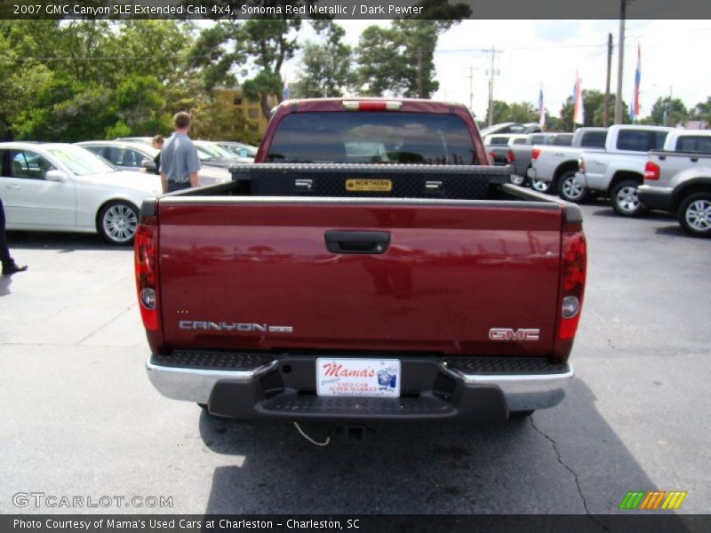 Sonoma Red Metallic / Dark Pewter 2007 GMC Canyon SLE Extended Cab 4x4