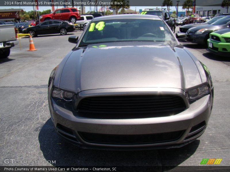 Sterling Gray / Charcoal Black 2014 Ford Mustang V6 Premium Coupe