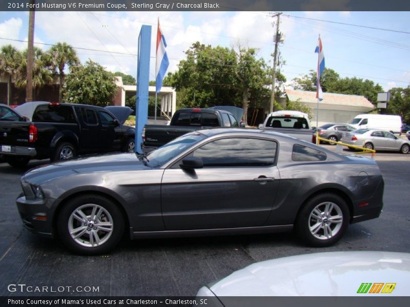Sterling Gray / Charcoal Black 2014 Ford Mustang V6 Premium Coupe