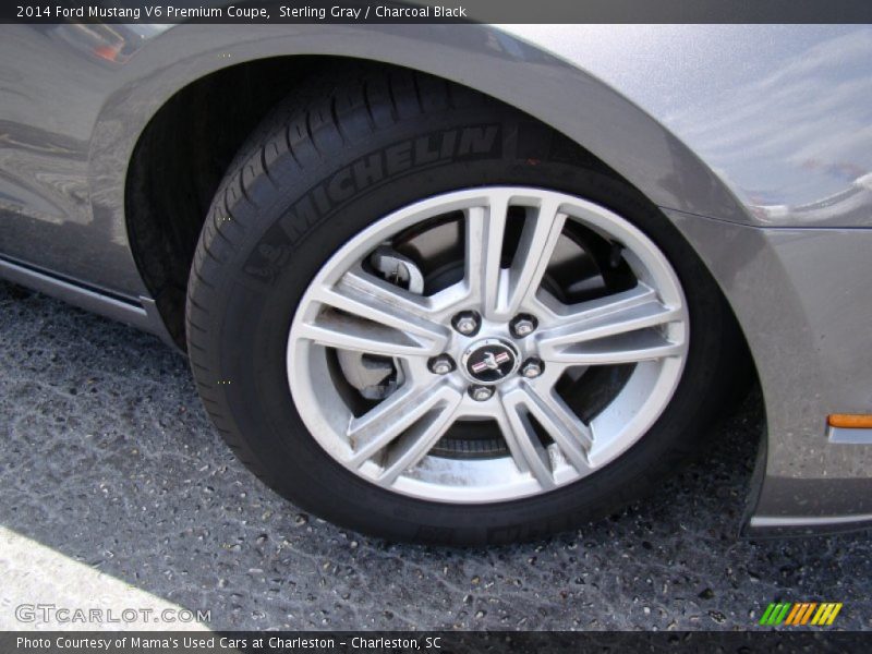 Sterling Gray / Charcoal Black 2014 Ford Mustang V6 Premium Coupe