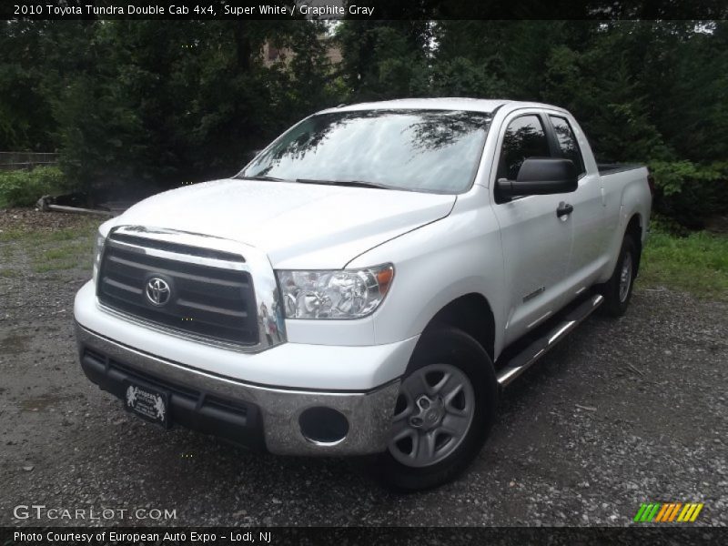 Super White / Graphite Gray 2010 Toyota Tundra Double Cab 4x4