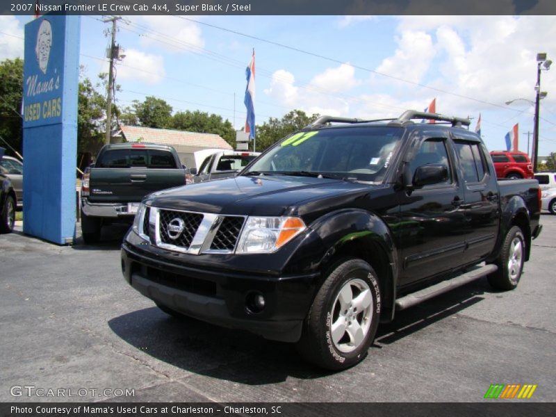 Super Black / Steel 2007 Nissan Frontier LE Crew Cab 4x4