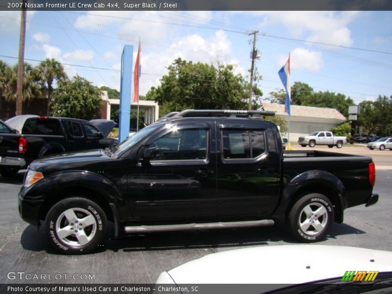 Super Black / Steel 2007 Nissan Frontier LE Crew Cab 4x4