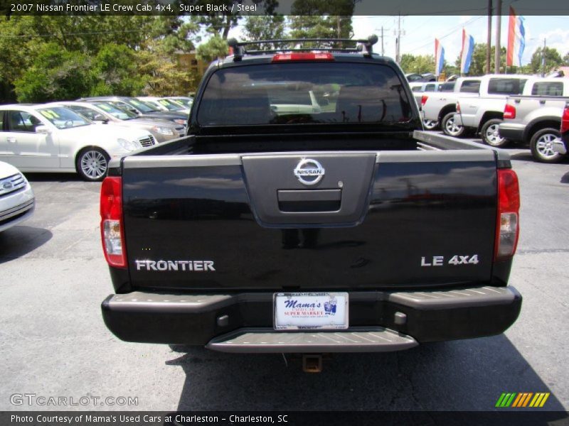 Super Black / Steel 2007 Nissan Frontier LE Crew Cab 4x4