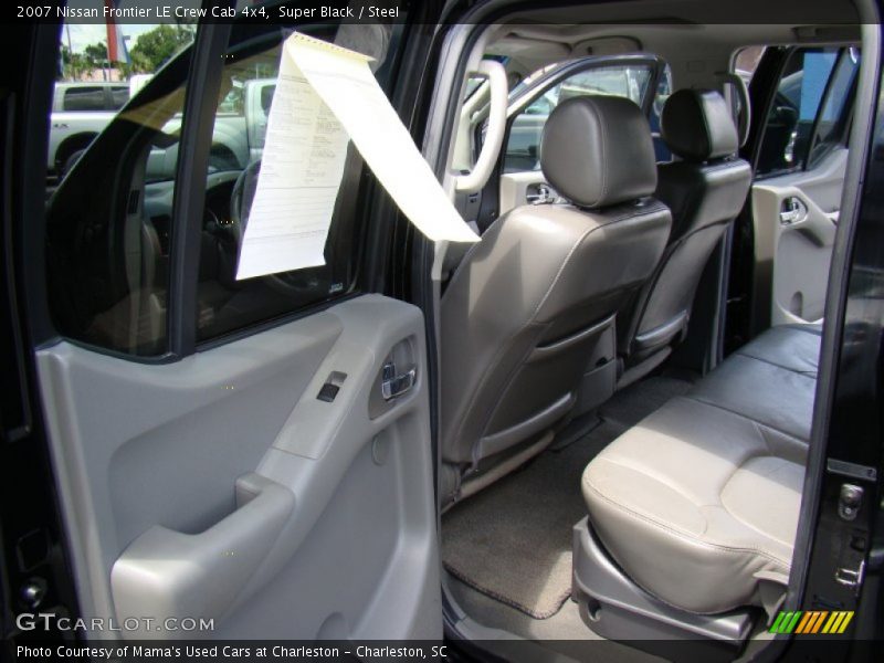 Super Black / Steel 2007 Nissan Frontier LE Crew Cab 4x4