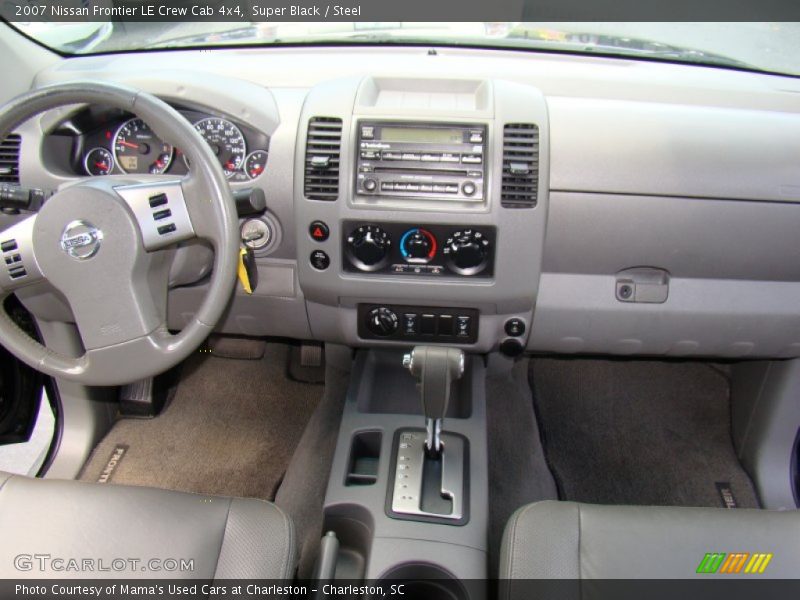 Super Black / Steel 2007 Nissan Frontier LE Crew Cab 4x4