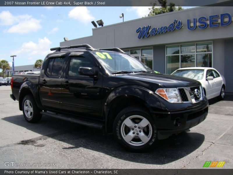 Super Black / Steel 2007 Nissan Frontier LE Crew Cab 4x4