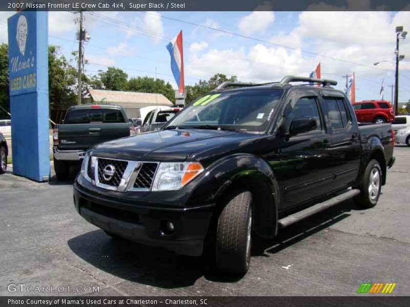Super Black / Steel 2007 Nissan Frontier LE Crew Cab 4x4