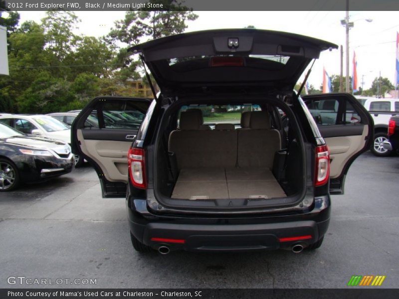 Black / Medium Light Stone 2012 Ford Explorer FWD