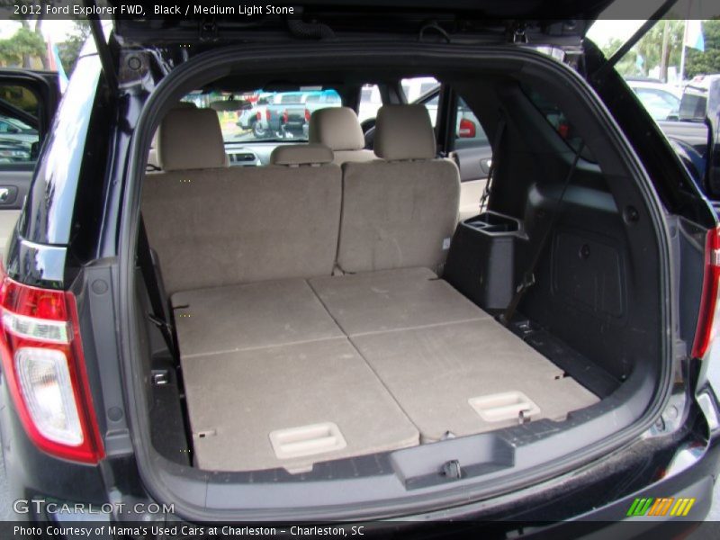 Black / Medium Light Stone 2012 Ford Explorer FWD