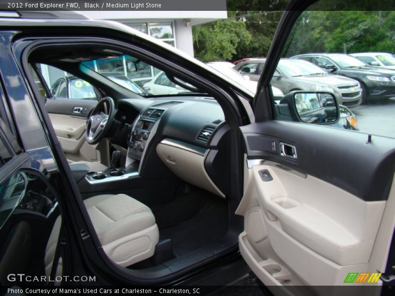 Black / Medium Light Stone 2012 Ford Explorer FWD