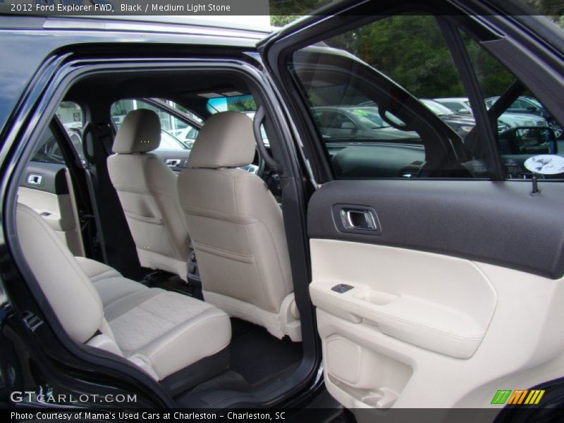 Black / Medium Light Stone 2012 Ford Explorer FWD