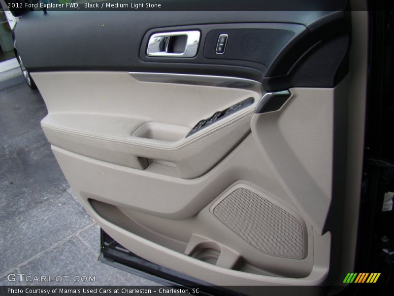 Black / Medium Light Stone 2012 Ford Explorer FWD