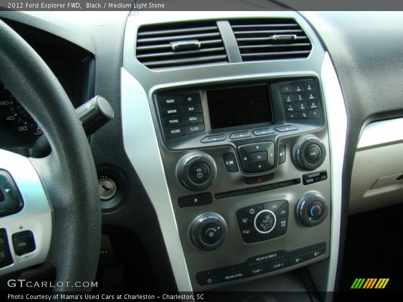 Black / Medium Light Stone 2012 Ford Explorer FWD