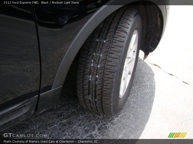 Black / Medium Light Stone 2012 Ford Explorer FWD