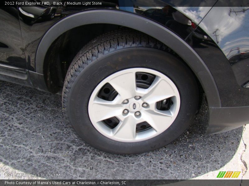 Black / Medium Light Stone 2012 Ford Explorer FWD