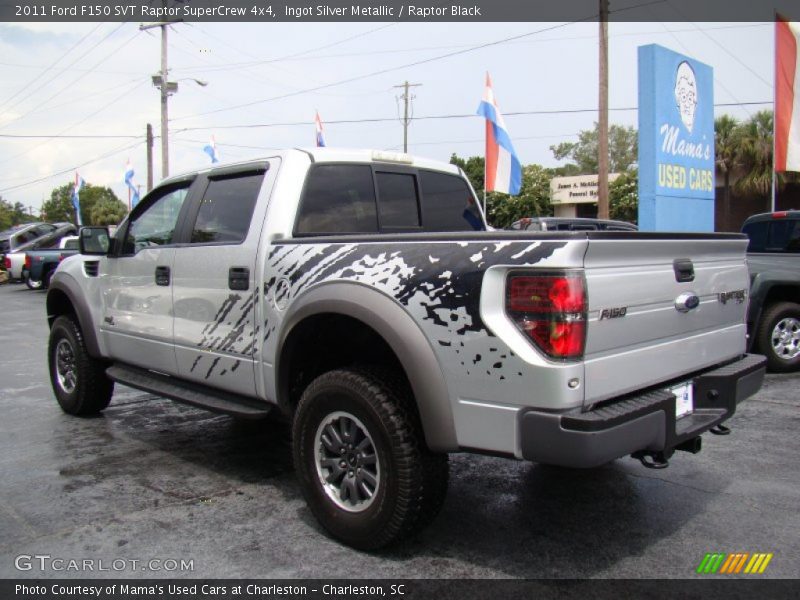 Ingot Silver Metallic / Raptor Black 2011 Ford F150 SVT Raptor SuperCrew 4x4