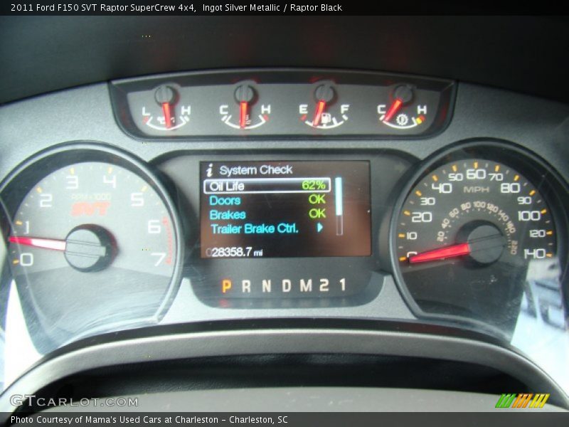 Ingot Silver Metallic / Raptor Black 2011 Ford F150 SVT Raptor SuperCrew 4x4