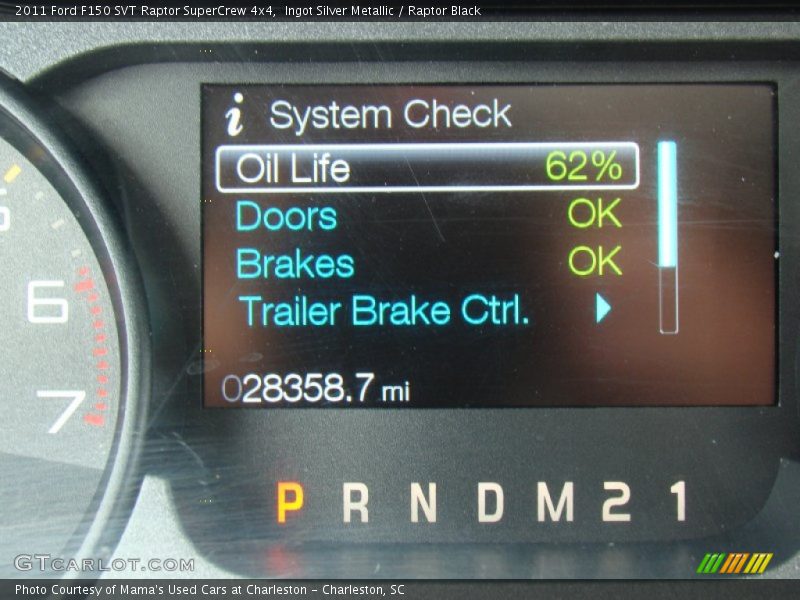 Ingot Silver Metallic / Raptor Black 2011 Ford F150 SVT Raptor SuperCrew 4x4