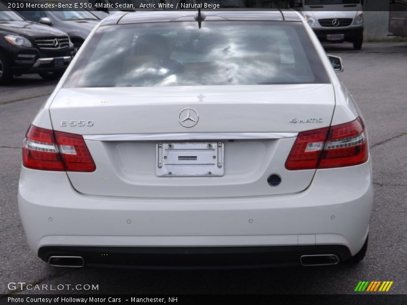 Arctic White / Natural Beige 2010 Mercedes-Benz E 550 4Matic Sedan