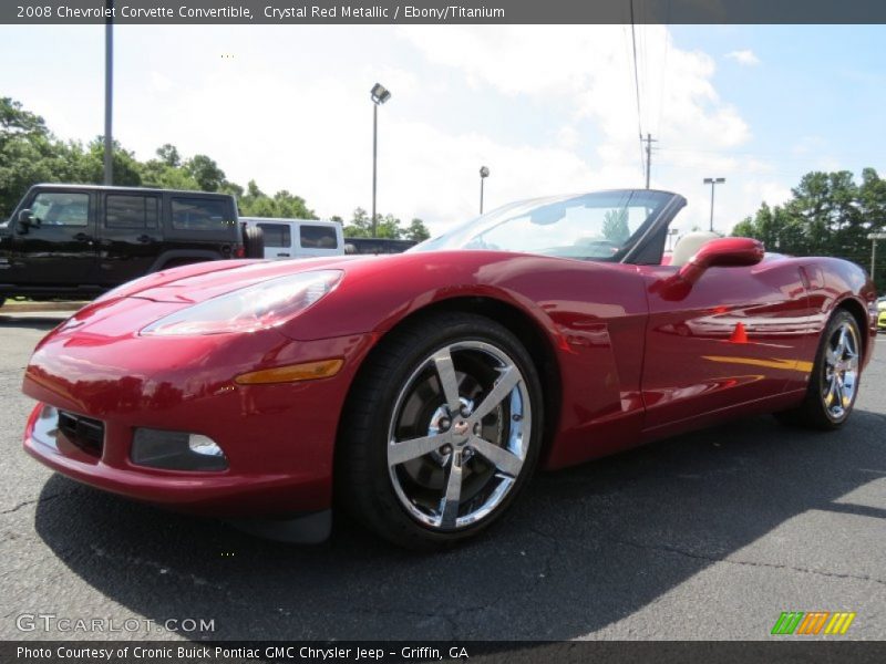 Crystal Red Metallic / Ebony/Titanium 2008 Chevrolet Corvette Convertible