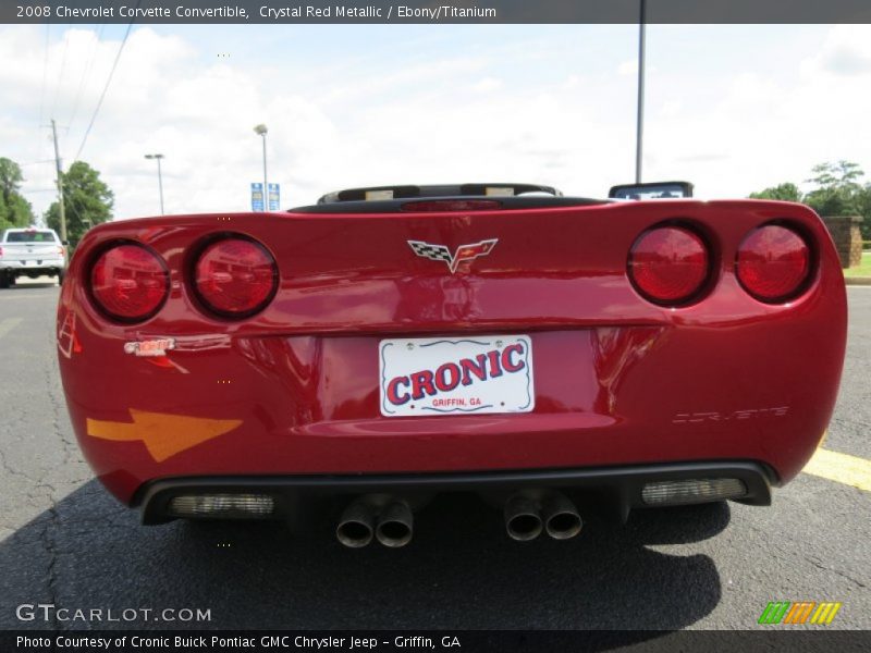 Crystal Red Metallic / Ebony/Titanium 2008 Chevrolet Corvette Convertible