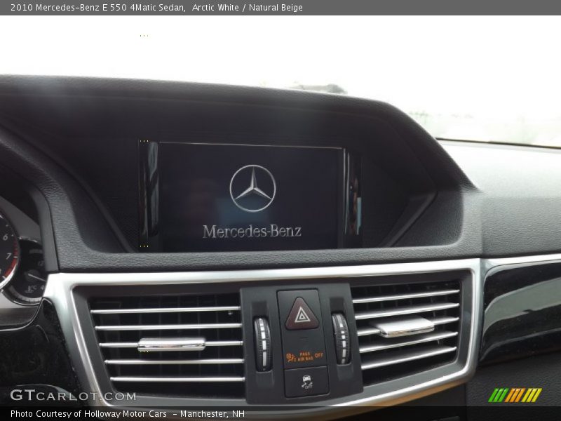 Arctic White / Natural Beige 2010 Mercedes-Benz E 550 4Matic Sedan
