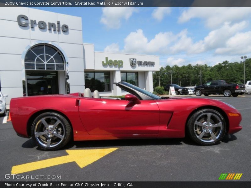 Crystal Red Metallic / Ebony/Titanium 2008 Chevrolet Corvette Convertible