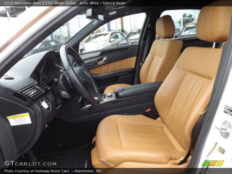 Arctic White / Natural Beige 2010 Mercedes-Benz E 550 4Matic Sedan