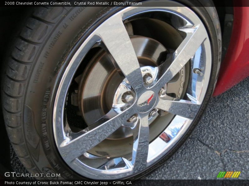 Crystal Red Metallic / Ebony/Titanium 2008 Chevrolet Corvette Convertible