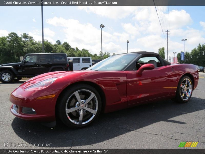 Crystal Red Metallic / Ebony/Titanium 2008 Chevrolet Corvette Convertible