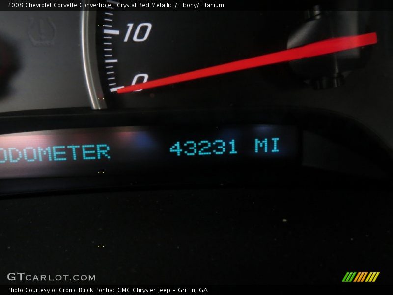 Crystal Red Metallic / Ebony/Titanium 2008 Chevrolet Corvette Convertible