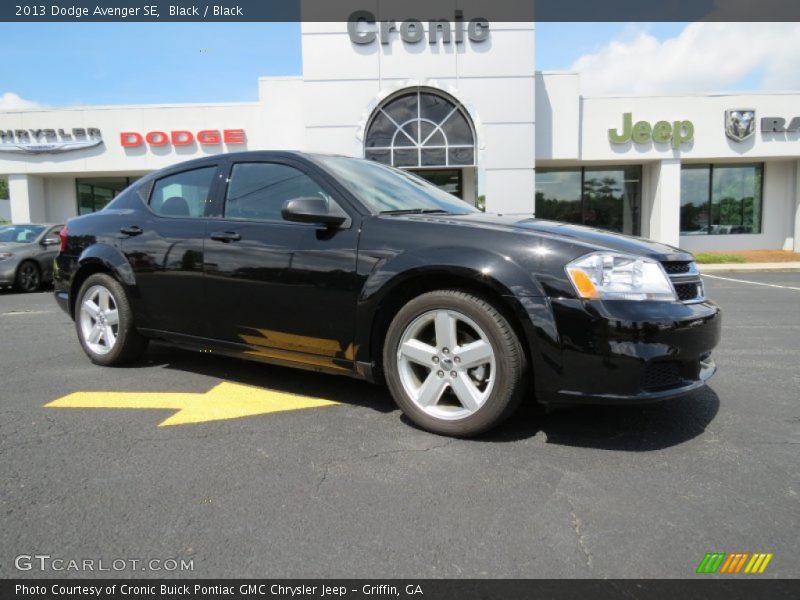Black / Black 2013 Dodge Avenger SE