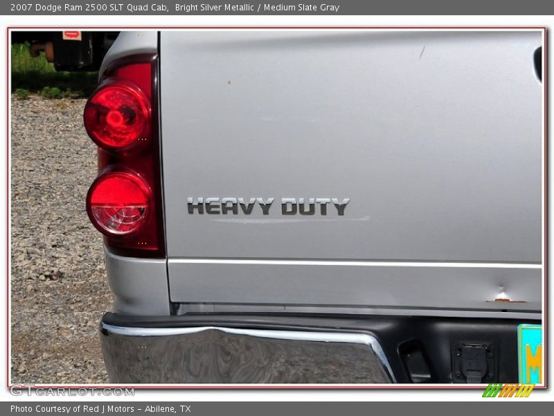 Bright Silver Metallic / Medium Slate Gray 2007 Dodge Ram 2500 SLT Quad Cab